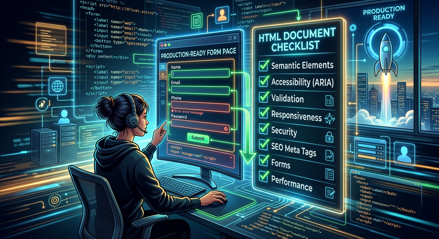 The HTML Document Checklist for a Production-Ready Form Page